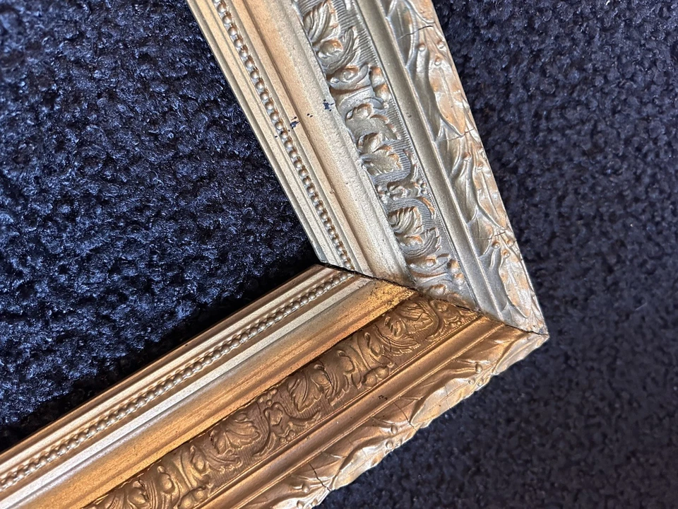 grand cadre ancien en bois doré XIX Ème 65 cm X 55 cm int 53,5 cm X 43,5 cm - Photo 4/4