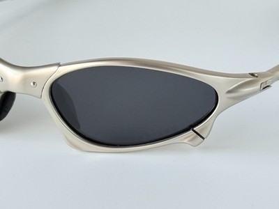 Oakley Penny & Juliet X-Metal Sunglasses Silver Alloy Frame Black
