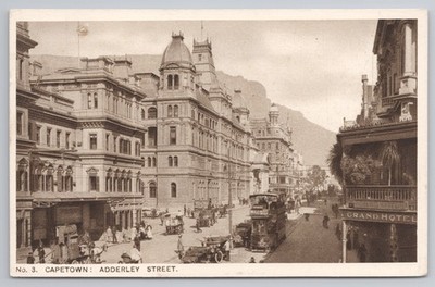 Capetown Adderley Street Animated Scene Trams South Africa 1920s