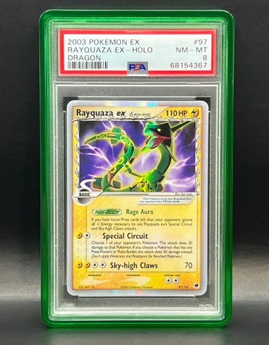 Rayquaza EX 97/101 Ultra Rare Holo-  2003 Pokémon EX Dragon Frontiers-  PSA 8