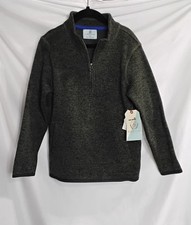 Class Club Forrest Green Quarter Zip Pullover Sweater Boys Size 6/7