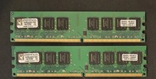 TWO (2) Kingston 1 GB 533 MHz DDR2 SDRAM Memory KVR533D2/1GR