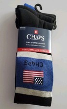 Chaps Pima Cotton Blend Half Cusion Performance Casual 3 Pair #029