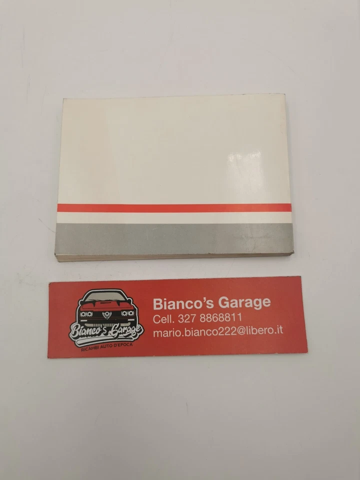 Libretto caratteristiche e prescrizioni Alfa Romeo 164 - Immagine 4 di 4