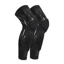 Protective Knee and Shin Guards for Sports - Black Pair