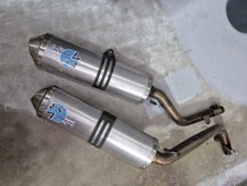 AUSPUFF  LEO VINCE X3 HONDA FMX 650 GEBRAUCHT Endtopf links rechts