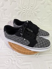 DC Anvil Canvas TX SE Skate Casual Men's Charcoal Grey Shoes Size 14