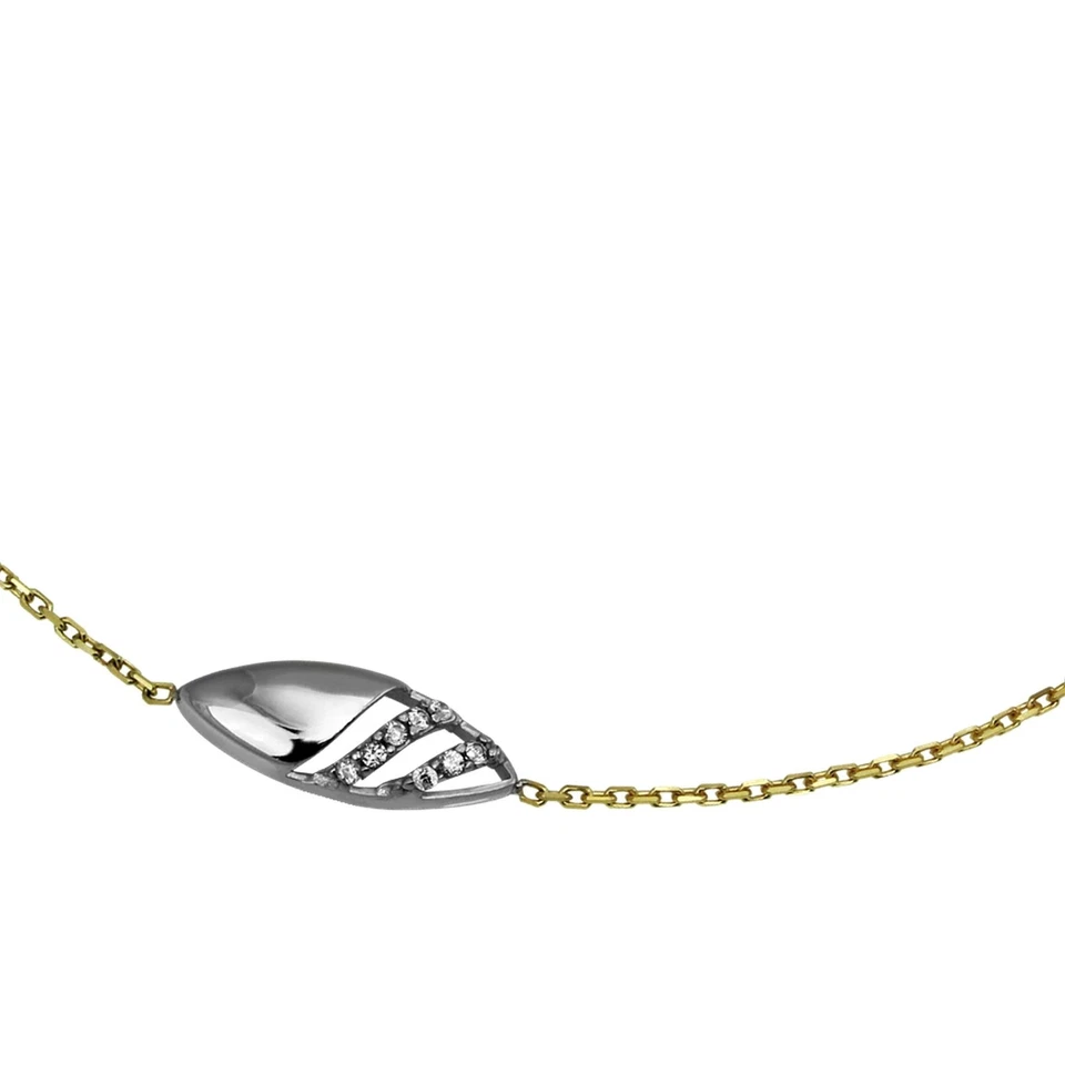 GoldDream Armband Glamour Zirkonia weiß 333 Gold 18,5cm 8 Karat GDA5018J - Bild 4 von 4