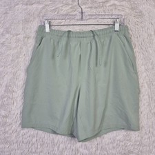 Lululemon Mens L Pace Breaker 7" Lined Shorts Cyan Green Blue Running Athletic