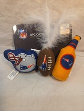 Pets First NFL Cat Toy Complete Set of 3 piece Cat Toys filled with Fresh Catnip