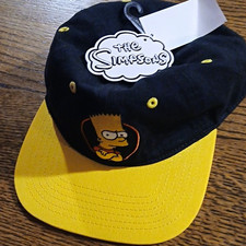 The Simpsons Bart Simpson Adjustable Black/Yellow Baseball Cap