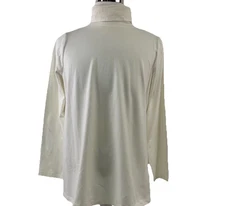 Denim & Co Essentials Perfect Jersey Cotton Blend Turtleneck Top Size 1X 9698-99