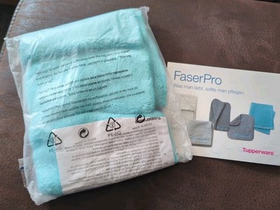 Tupperware FaserPro Staub  Putztuch Türkis Mikrofaser Tuch T46 NEU OVP Rarität 