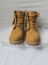 Timberland 6" Premium Waterproof Boots Wheat Yellow Youth 4M / Women's 5.5 12909