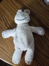 Steiff Soft Cuddly Friends Stripie Zebra Cream Stuffed Plush 12" NO Ear Ribbon