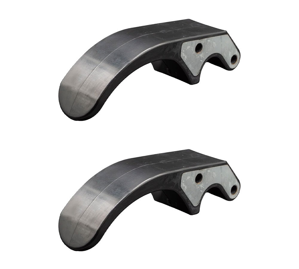 2PK Quick Release 3"Flexible Rubber Upright Tarp Stop - Stopper Predrilled Holes