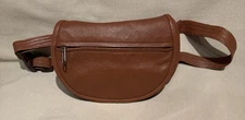 Private Label Waist/Fanny bag Medium Brown Leather