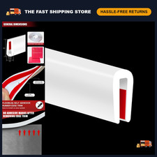 Flexible Baby Proof Rubber Edge Trim - 20ft Self-Adhesive U Channel Protector, W