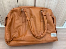 PORTER Mini Boston Bag Brown Handbag Used