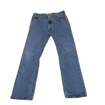 Levi's 505 Mens Jeans Straight Fit 38x32 Classic Casual NormCore Blue Denim