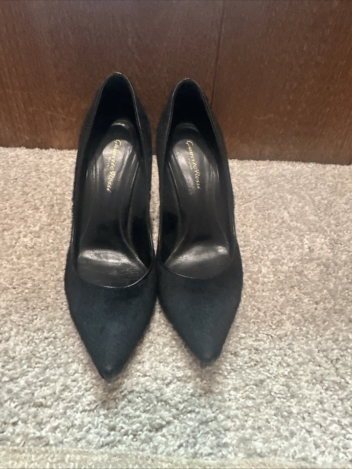 Bomba Gianvito Rossi cabelo de pônei preto 39 - Imagem 3 de 4