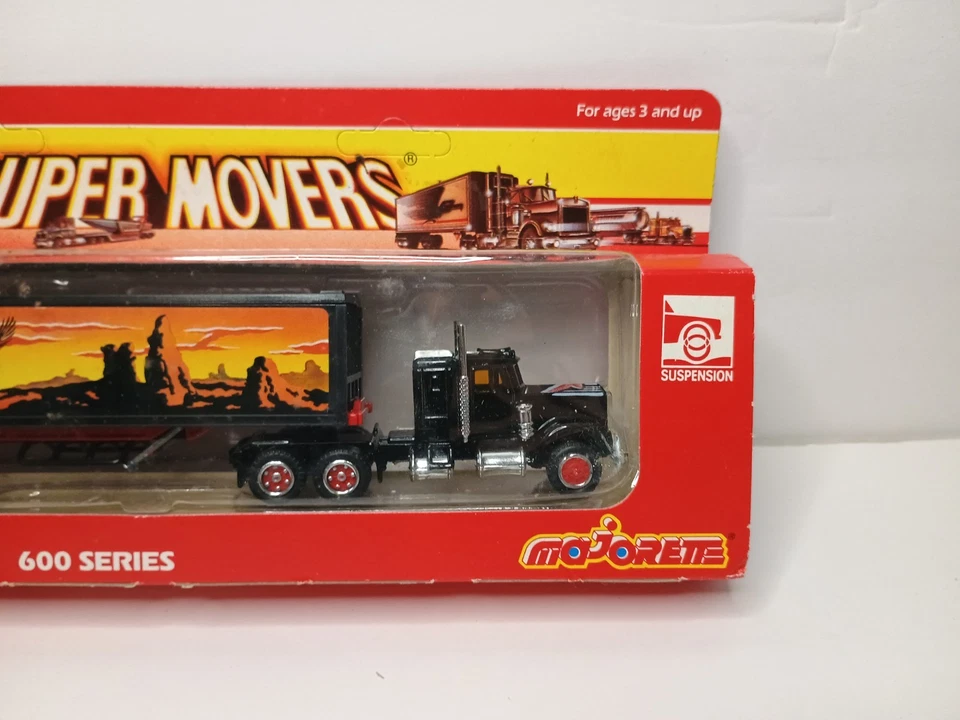 NEW Vintage Majorette Super Movers Tractor Trailer Desert Scene Box 600 Series - Image 4 of 4