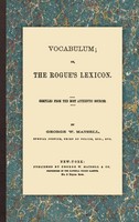 George W. Matsell | Vocabulum; Or, The Rogue's Lexicon | Buch | Englisch (2016)