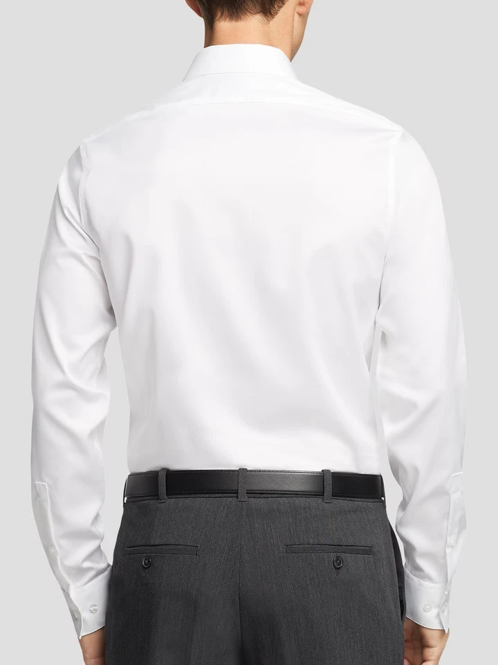 NEW $65 Calvin Klein Slim Fit Non-Iron Dress Shirt w/ Stretch 36/37 length TALL - Image 3 of 3