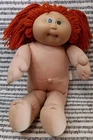 Coleco Cabbage Patch Kids Doll Vintage 1980s Nude Red Pigtails Green Eyes TLC