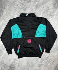 Adidas Vintage 90s 80s Equipment 1/4 zip Sweatshirt Hong Kong West germany Rare