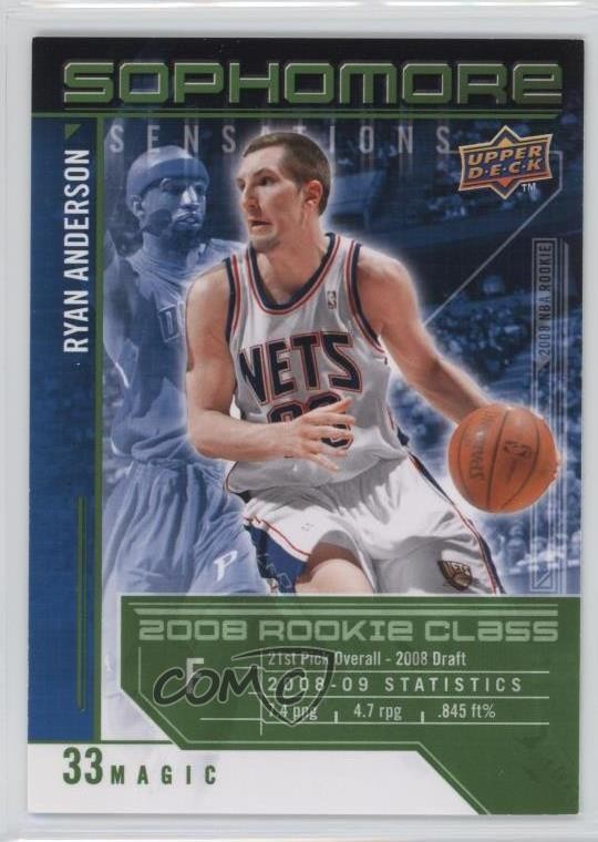 2009-10 Upper Deck Sophomore Sensations Ryan Anderson #SS-RA 0c4