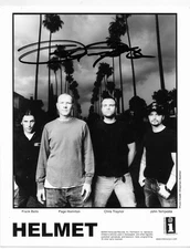 HELMET band 2004 RARE signed JOHN TEMPESTA GLOSSY Interscope 10x8 PROMO PHOTO EX
