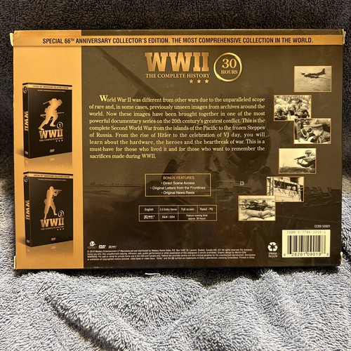 WWII: The Complete History (10 DVDs, 2011) 66th Anniversary Collector's Set - Picture 2 of 5