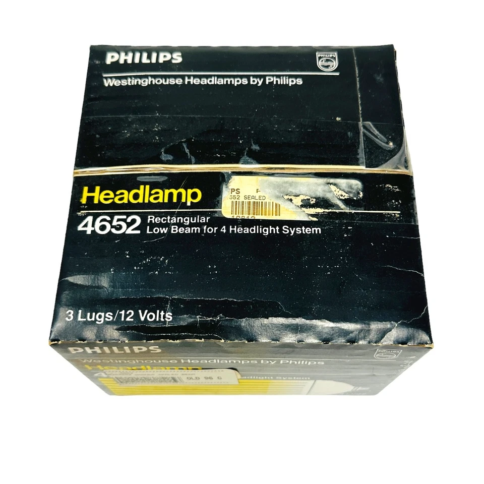 Philips 4652 Standard 3-Lug 12-Volt Sealed Beam Headlamp Assembly - Image 3 of 4