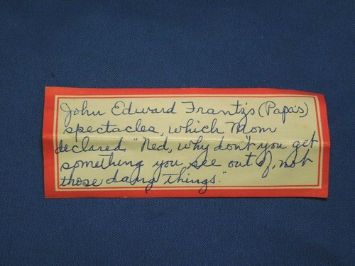 Antique Glasses With Personal Note & Leather Case from Gettysburg PA - Picture 8 of 11