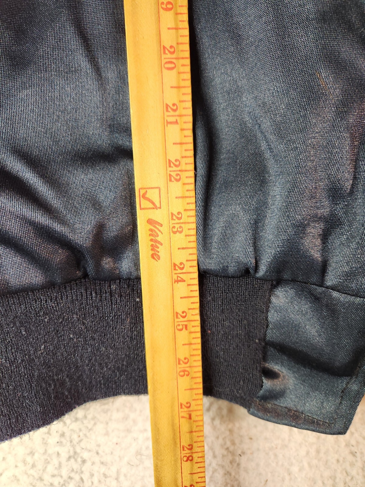 Vtg Flight Jacket Outer Shell Full Zip Quilted Li… - image 4