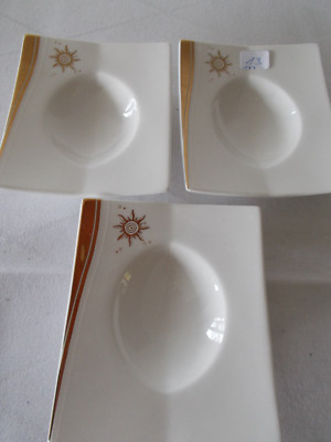 Goebel Porzellan Feraud Sun Kiss 3x  Schälchen ? Aschenbecher ?  unbenutzt Nr.13