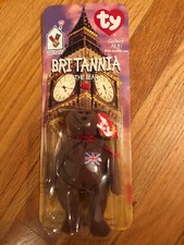 Ty BRITANNIA The Bear Beanie Baby RARE SEALED