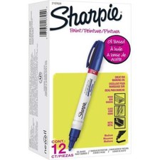 Sharpie SAN2107624 Oil-based Paint Markers Blue, Medium Tip 3 Markers