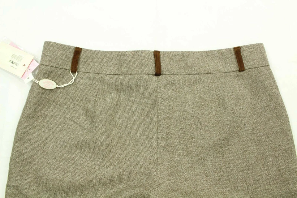 Bermudas para mujer BLUGIRL BLUMARINE marrón claro espiga venta al por menor $369 Foto 2 de 4