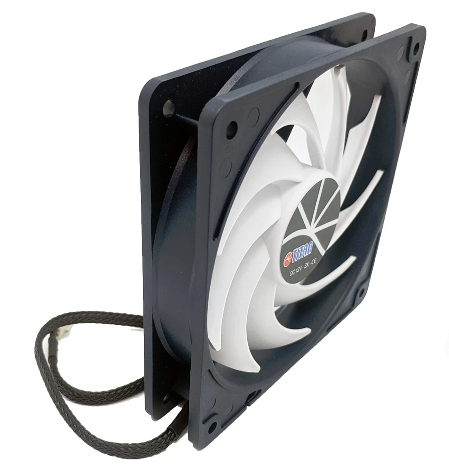 NEW Titan Kukri Cool & Silent 9-Blade 120mm 4-pin PWM 12V DC PC Case Cooling Fan - Image 2 of 4