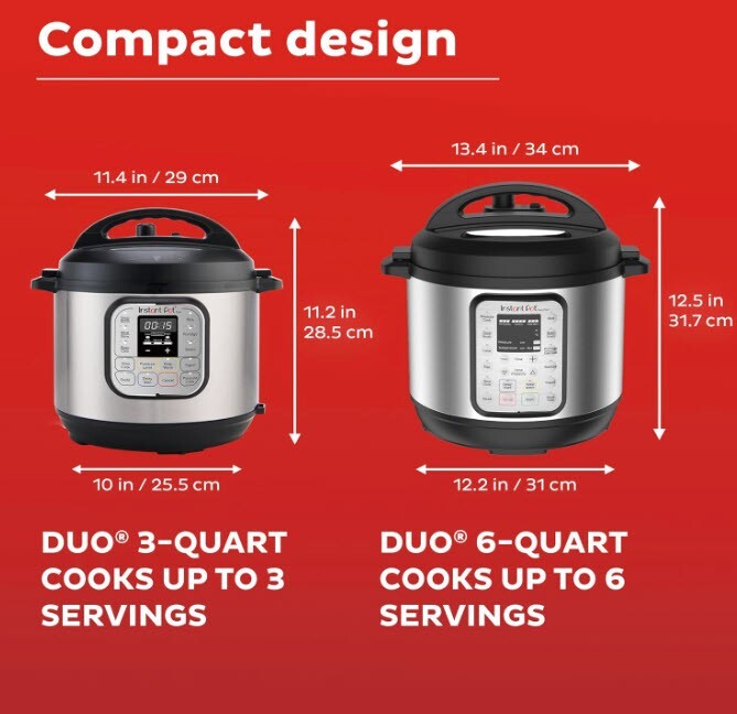 Instant Pot Duo 7in1 Mini Electric Pressure Cooker 3QT NEW FREE SHIPPING eBay
