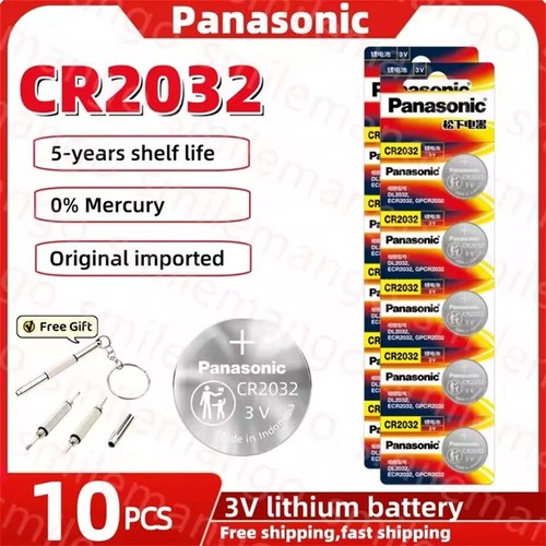2-10PCS Original Panasonic CR2032 3V WATCH Battery DL2032 BR2032 5004LC 2032 - Picture 9 of 9