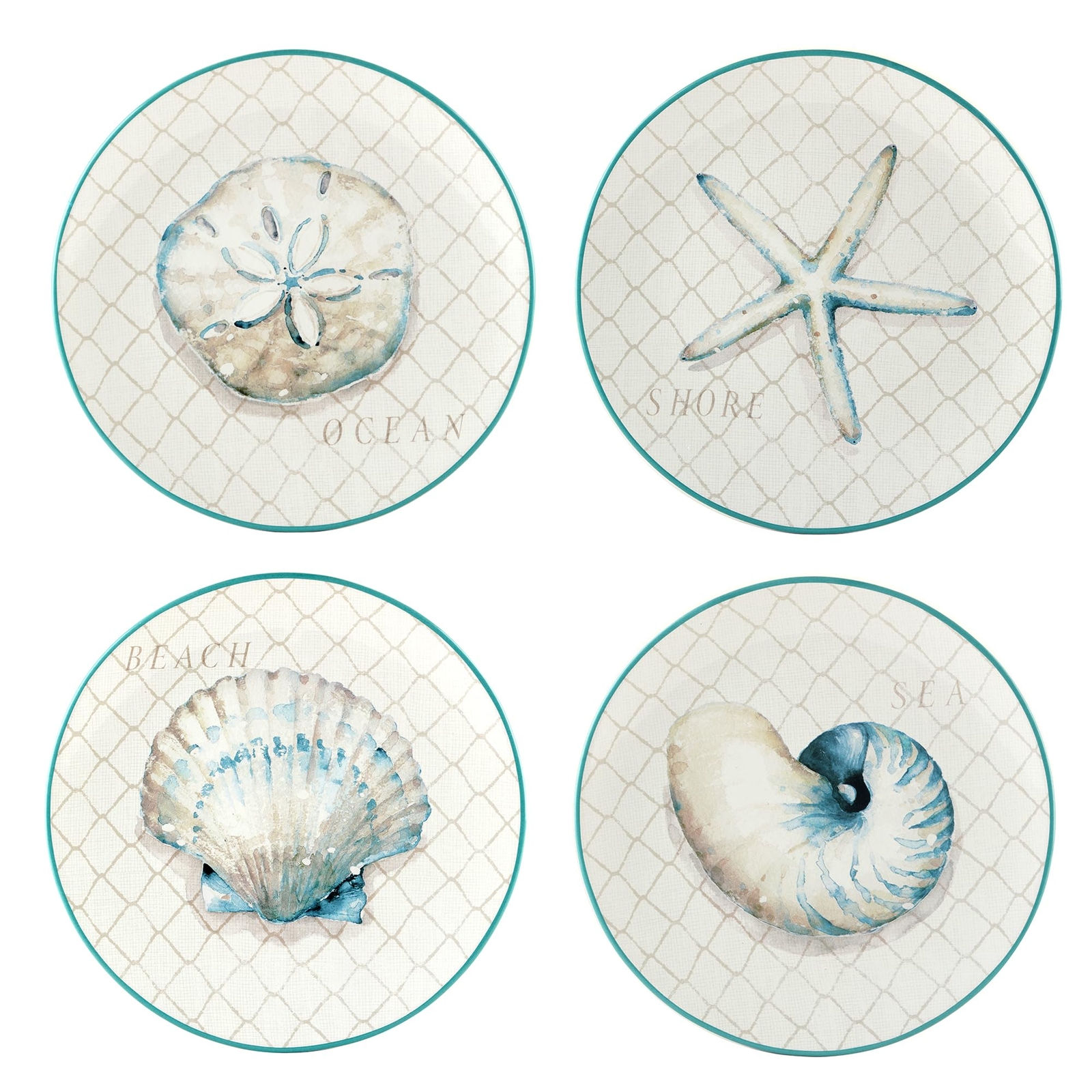 Certified International Ocean View 11" Dinner Plates,Set of 
