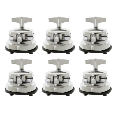 6pcs Drum Holder Grundplatte Rack Clamp Tom Drum Bracket Mount Hardware