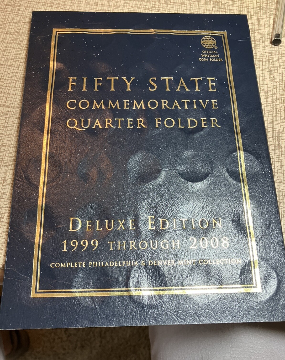 US Fifty State Commemorative Quarter Folder Deluxe Edition 1999-2008 NEW