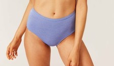 $94 NWT- SOLID & STRIPED Women's THE ROONEY BOTTOM Solid Lurex BIKINI BOTTOM - L