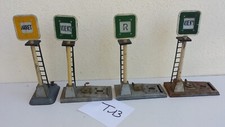 T13/ 4 Anciens signaux lumineux pour train JEP échelle O. 3 électriques