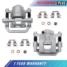 2X Silver Rear LH & RH Brake Calipers w/ Bracket For Nissan Altima Maxima 2.5L