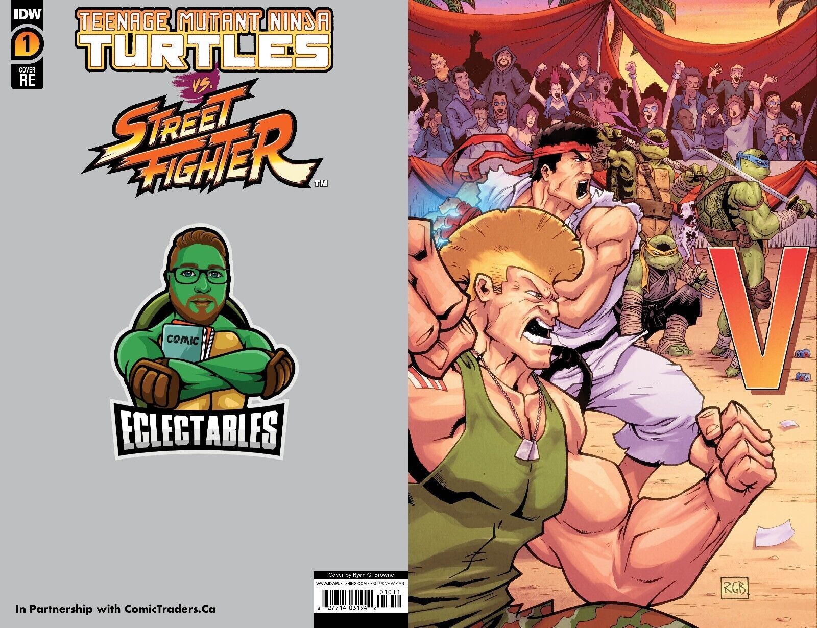 Retail Exclusive Collection Bundle A,B,C - TMNT vs. Street Fighter #1 (IDW)